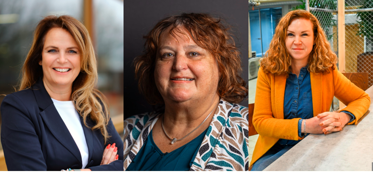 v.l.n.r. Claudia Ruiter, Geertje van der Werf, Ramona de Lange