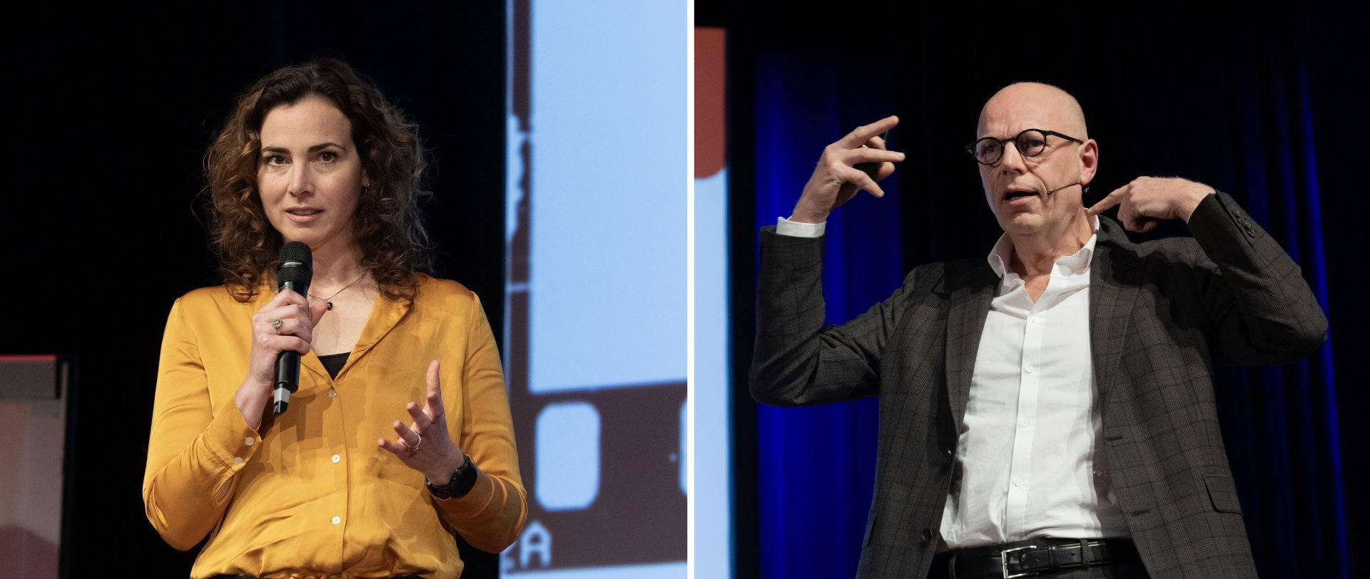 Sprekers Judith Duveen en Hans Bosselaar - Praktijkdag Mensenwerk